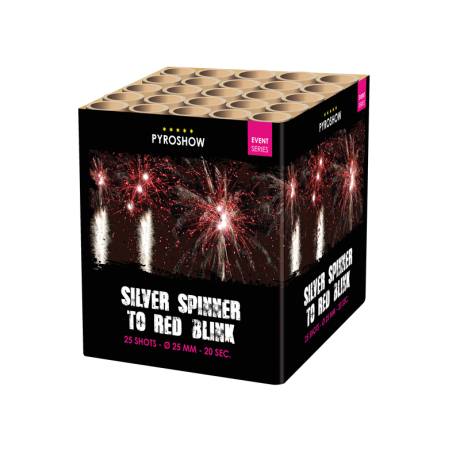 Silver spinner with red blink